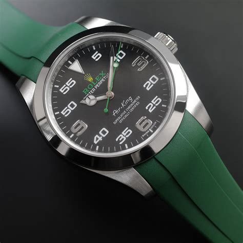 rolex air king 40mm rubber strap 116900|Rolex Air-King price chart.